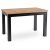 Extendable dining table SKUBI 120-160 cm artisan oak and black