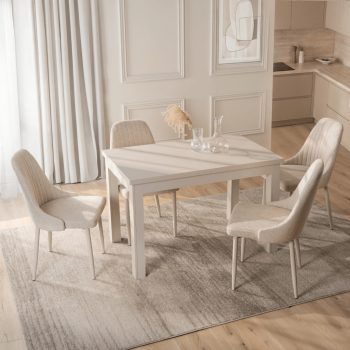 Előszobai konzolasztal GASTON fehér