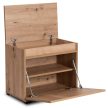 Shoe cabinet VENORNA 60 cm artisan oak and graphite