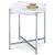 Coffee table 80135-12 matte white with chrome legs