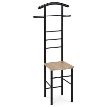   Fekete szobainas sonoma tölgy dekorral, 90 kg terhelhetőséggel – 81870