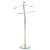 Valet stand 82646R white rubberwood and chrome metal