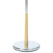 Valet stand 82646R white rubberwood and chrome metal
