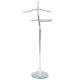 Valet stand 82646 natural solid wood and chrome metal
