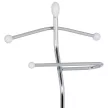 Valet stand 82646 natural solid wood and chrome metal