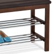 Shoe storage bench 83168-10 chrome shelves sonoma oak decor