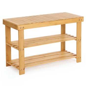 Cipőtartó, bambusz, natúr, ABO-E1004 NAT