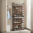 Shoe rack ABO-E1112 black metal