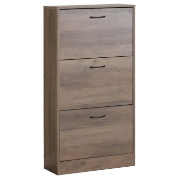 Cipőtartó, MDF, barna, ABO-G1016 ELM