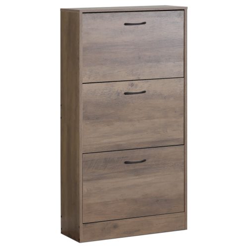 Cipőtartó, MDF, barna, ABO-G1016 ELM