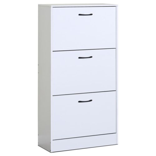 Cipőtartó (cipősszekrény), MDF, fehér, ABO-G1016 WT