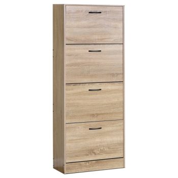 Cipőtartó barna színben, MDF kivitelben ABO-G1018 OAK