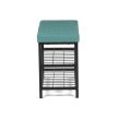 Green Metal Shoe Cabinet