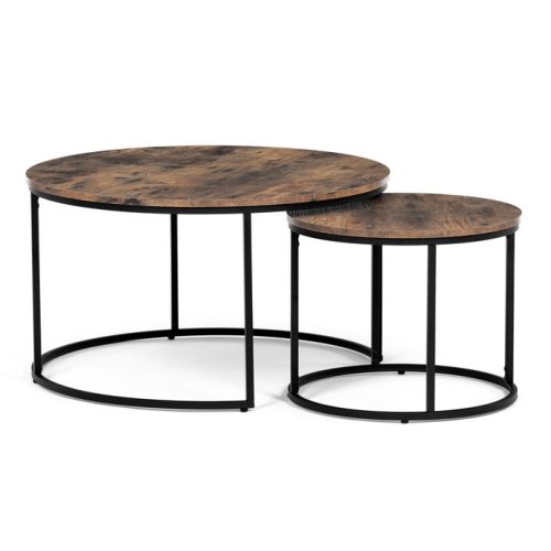 80×80 cm-es dohányzóasztal, MDF, Old Wood tölgy színben. AF-3002 OLW