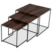 Coffee table AF-3008 60x60 cm walnut MDF