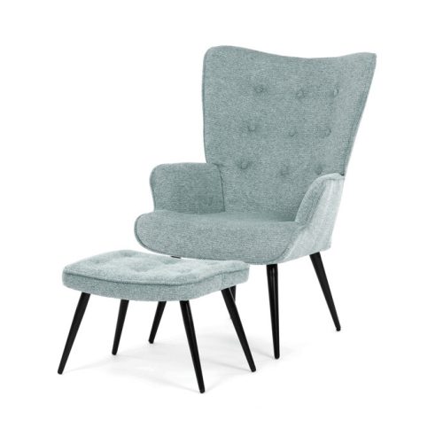 Relaxációs fotel, kék, bársony kárpit, AK-303 BLUE2