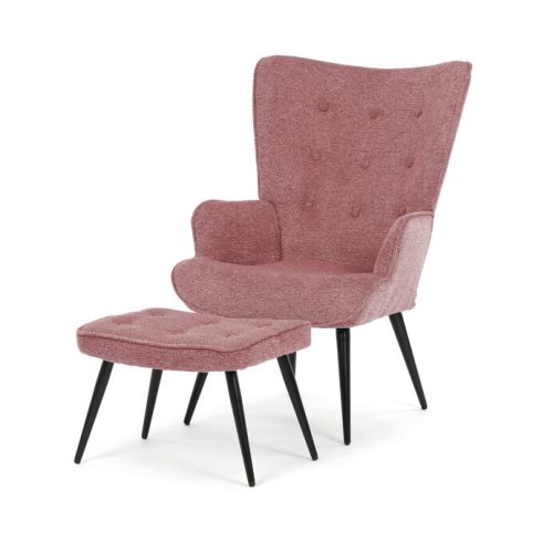 Relaxációs fotel, rózsaszín, bársony kárpit, AK-303 PINK2