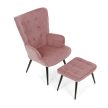 Relaxációs fotel, rózsaszín, bársony kárpit, AK-303 PINK2