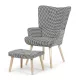 Többszínű relaxfotel, szövet kárpitozással – AK-305B