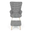Többszínű relaxfotel, szövet kárpitozással – AK-305B