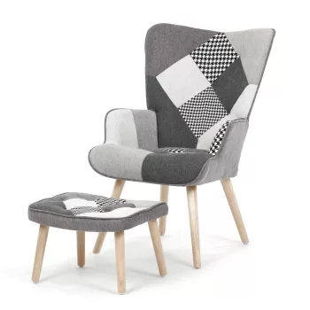 Többszínű relaxfotel, szövet kárpitozással – AK-305B