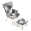 Többszínű relaxfotel, szövet kárpitozással – AK-305B