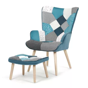 Többszínű relaxfotel, szövet kárpitozással – AK-305B