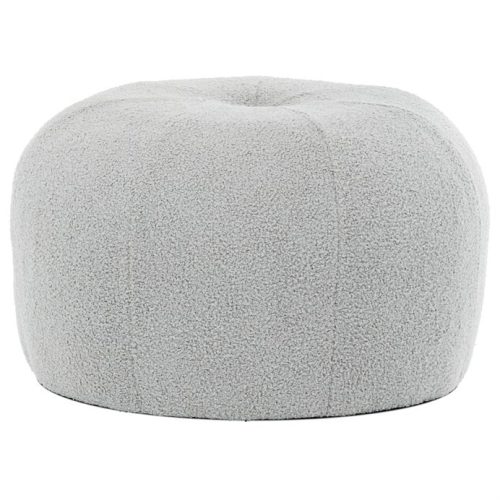 Grey Bouclé Storage Ottoman AK-307
