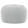 Grey Bouclé Storage Ottoman AK-307