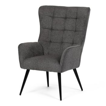 Grey Polyrattan Garden Chair Metal Frame AZC-S2118