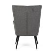 Grey Polyrattan Garden Chair Metal Frame AZC-S2118