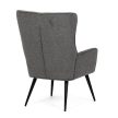 Grey Polyrattan Garden Chair Metal Frame AZC-S2118