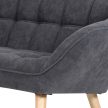 2-Seater Sofa Grey Fabric AK-322 GREY2