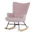 Hinta fotel rózsaszín szövet kárpittal AK-371 PINK2