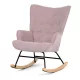 Hinta fotel rózsaszín szövet kárpittal AK-371 PINK2