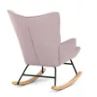 Hinta fotel rózsaszín szövet kárpittal AK-371 PINK2