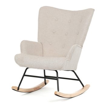 Hintaszék, bézs, szövet, AK-373 CRM2