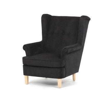 Fekete Szövet U-Fotel. AK-388 BK2