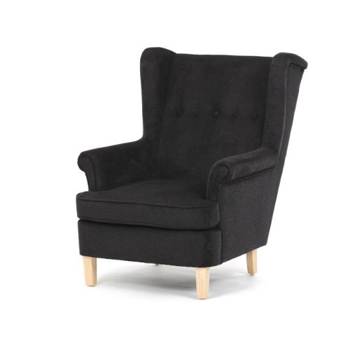 Fekete Szövet U-Fotel. AK-388 BK2