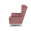 Füles fotel rózsaszín szövettel. AK-388 PINK2