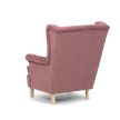 Füles fotel rózsaszín szövettel. AK-388 PINK2