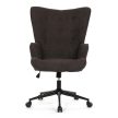 Executive office chair AK-491 brown fabric