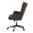 Executive office chair AK-491 brown fabric