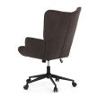 Executive office chair AK-491 brown fabric