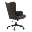 Executive office chair AK-491 brown fabric