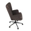 Executive office chair AK-491 brown fabric