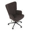 Executive office chair AK-491 brown fabric