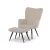 Bézs Kordbársony Relax Fotel Lábtartóval. AK-L7285 CRM6
