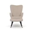 Bézs Kordbársony Relax Fotel Lábtartóval. AK-L7285 CRM6