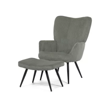 Zöld Corduroy Relax Fotel. AK-L7285 GRN6